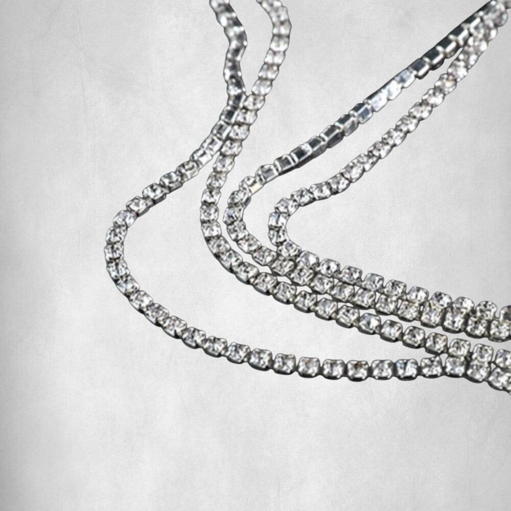 2 Row Bling Rhinestone Hairband - Picture 5 of 5